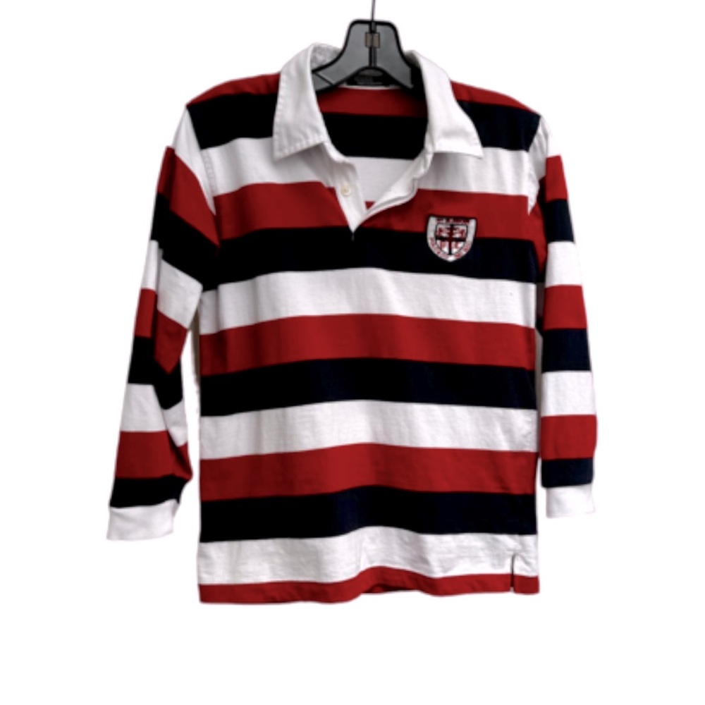 Youth Blue/White/Red Rugby/Polo Shirt Boy
